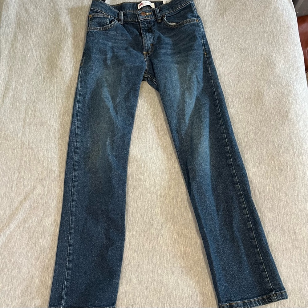 Wrangler Blue Straight-Leg Jeans - Girls 14